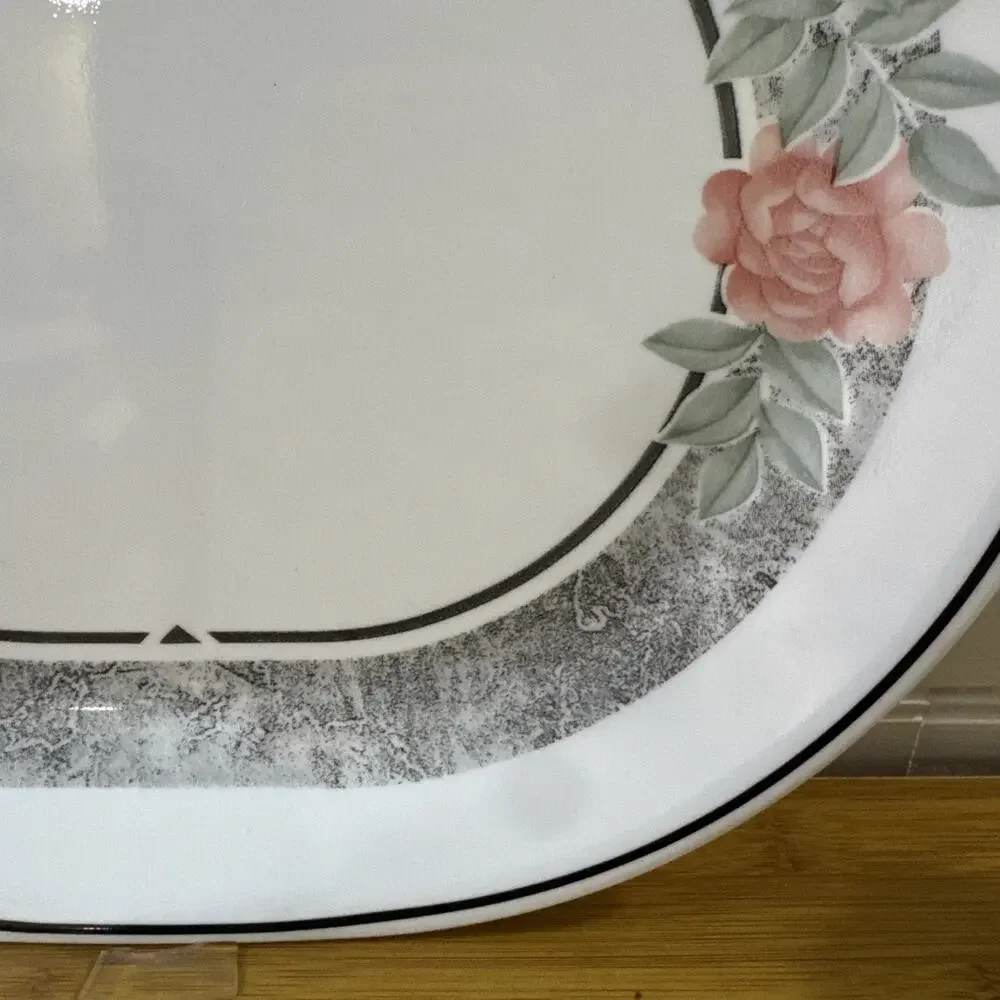 Vtg Corelle Silk & Roses 12 1/4
